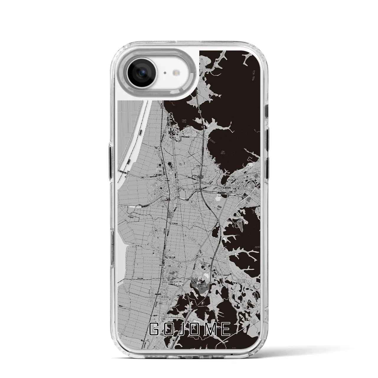 【五城目(秋田県)】地図柄iPhoneケース(MagSafeタイプ)