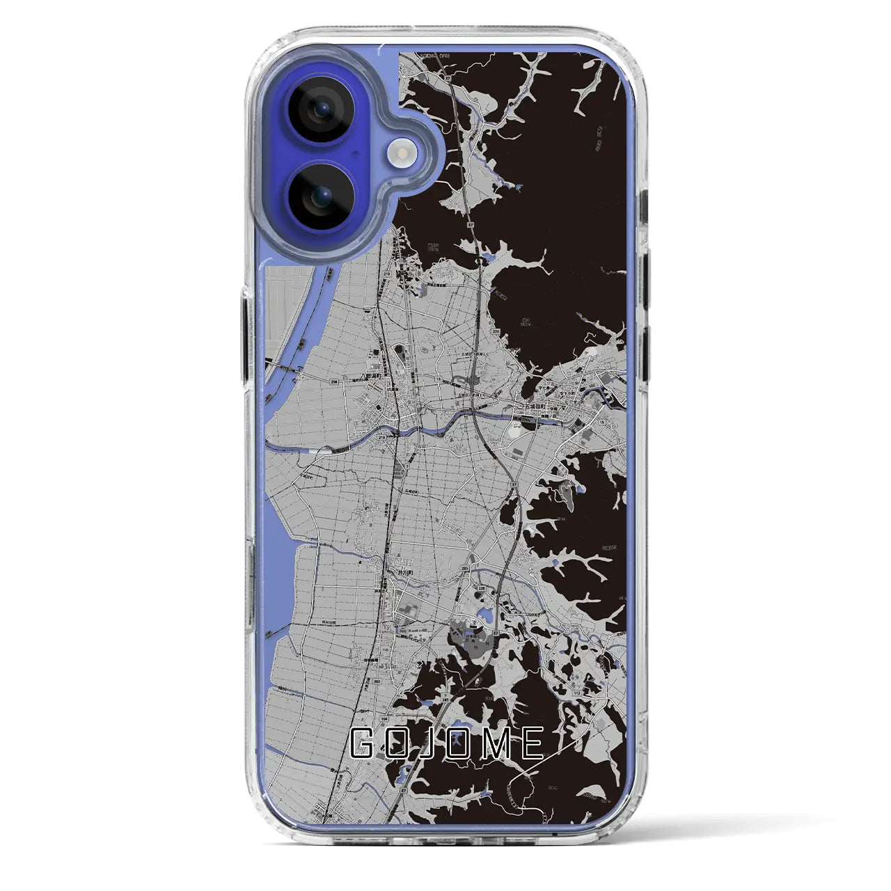 【五城目(秋田県)】地図柄iPhoneケース(MagSafeタイプ)