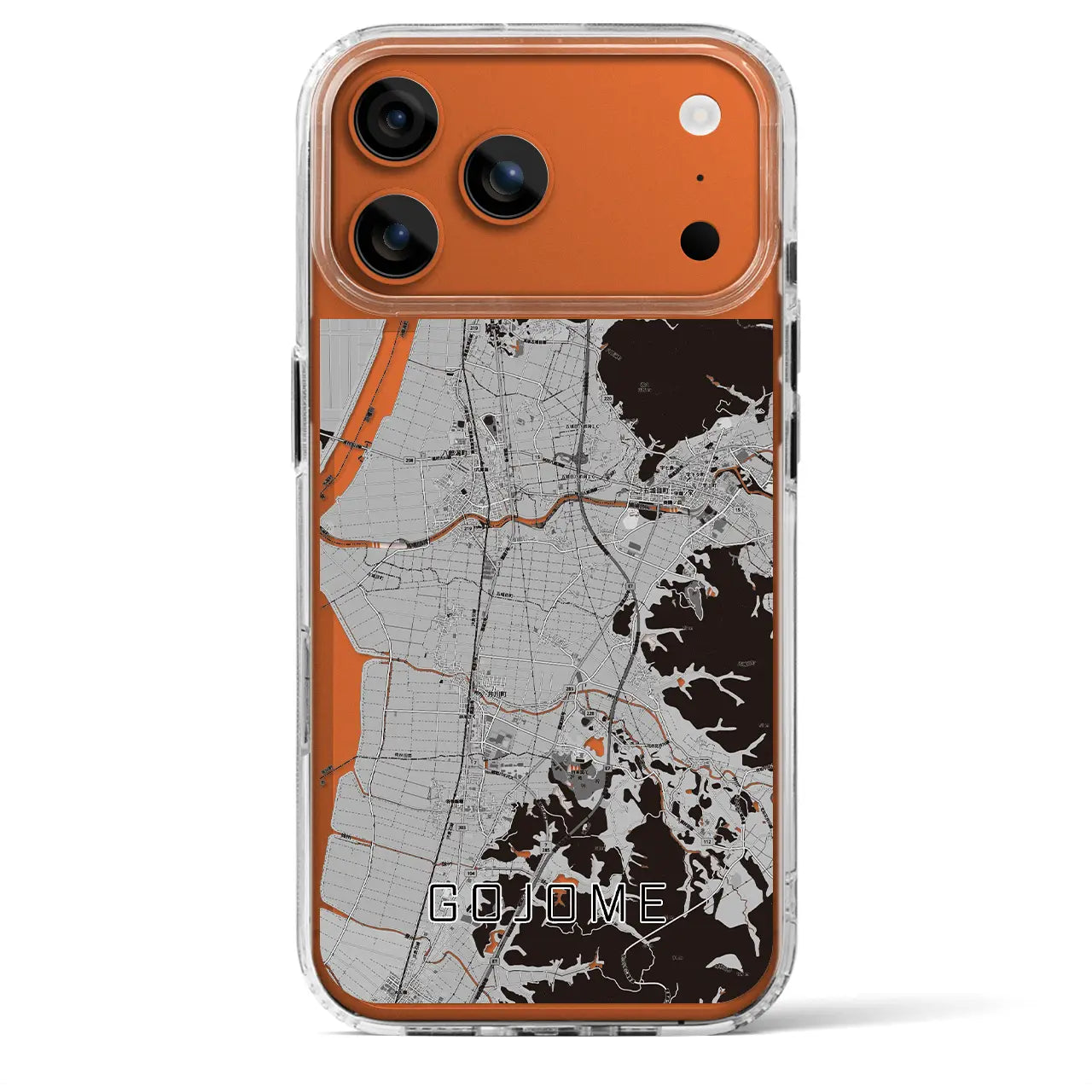 【五城目(秋田県)】地図柄iPhoneケース(MagSafeタイプ)