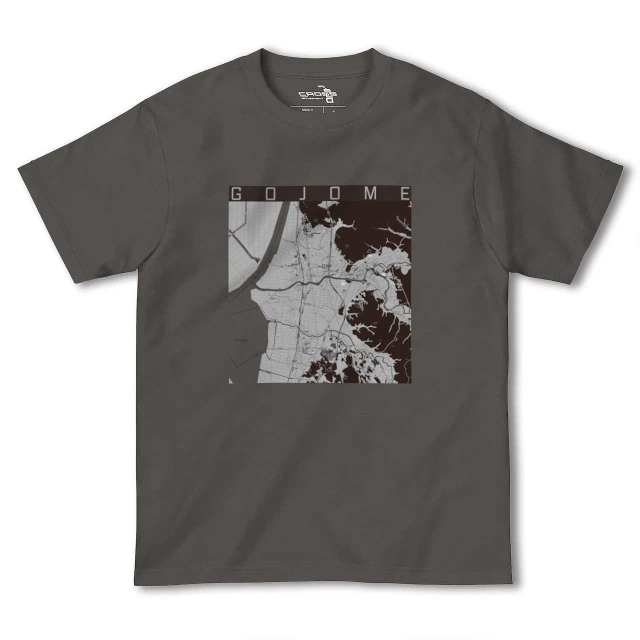 【五城目(秋田県)】地図柄ヘビーウェイトTシャツ