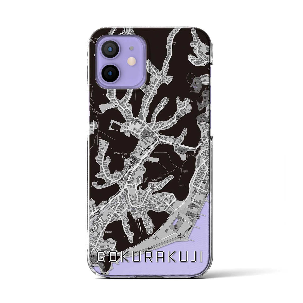 【極楽寺(神奈川県)】地図柄iPhoneケース(クリアタイプ)