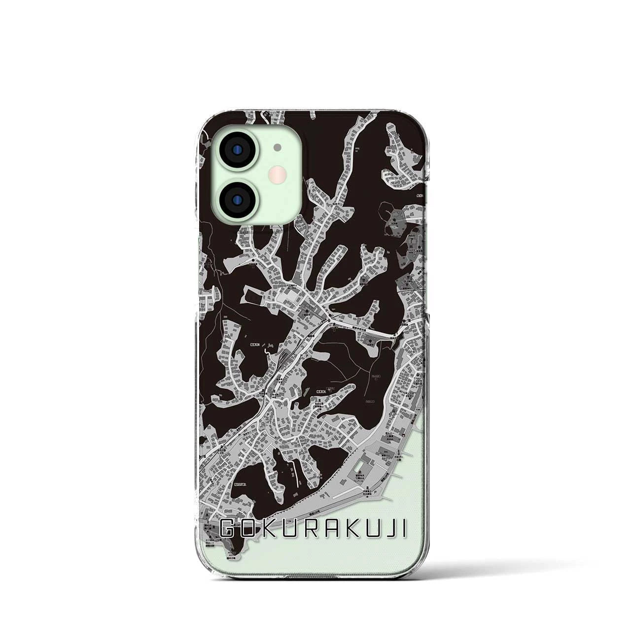 【極楽寺(神奈川県)】地図柄iPhoneケース(クリアタイプ)