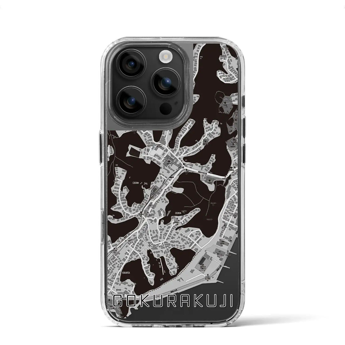 【極楽寺(神奈川県)】地図柄iPhoneケース(MagSafeタイプ)