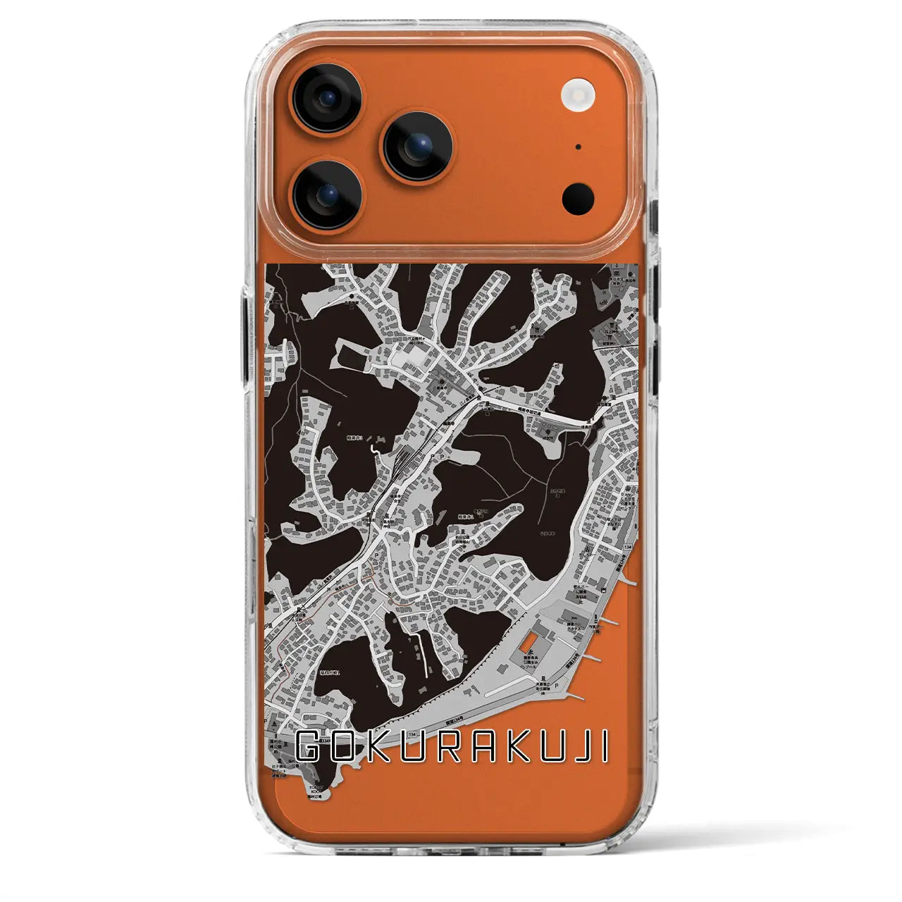 【極楽寺(神奈川県)】地図柄iPhoneケース(MagSafeタイプ)