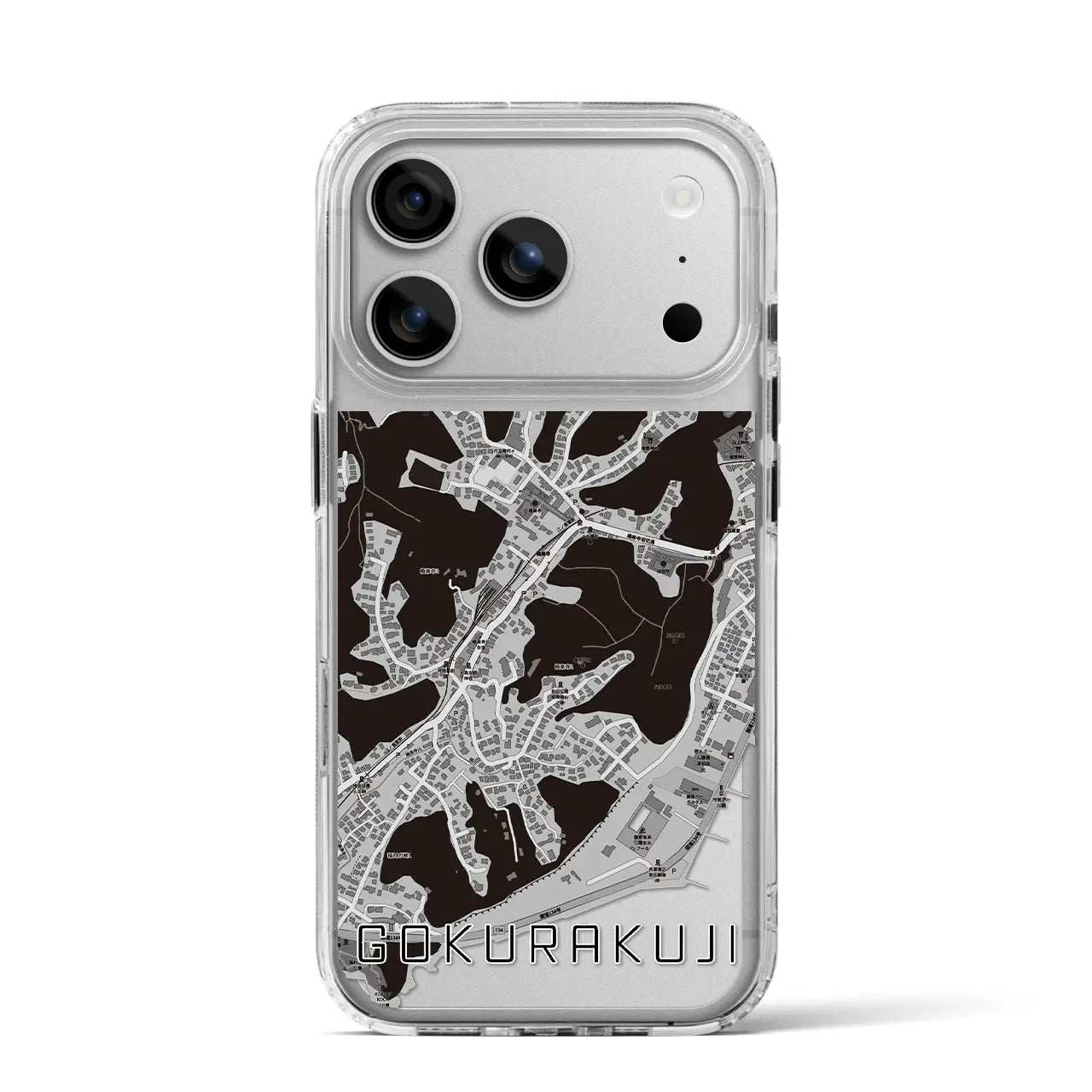 【極楽寺(神奈川県)】地図柄iPhoneケース(MagSafeタイプ)