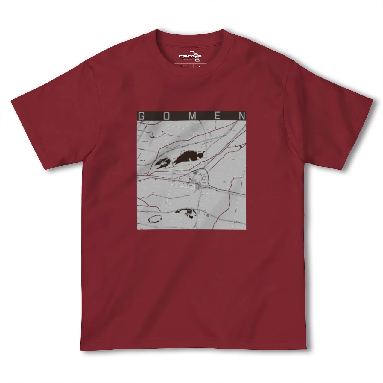 【後免(高知県)】地図柄ヘビーウェイトTシャツ