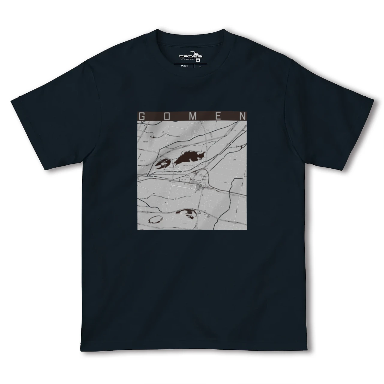 【後免(高知県)】地図柄ヘビーウェイトTシャツ