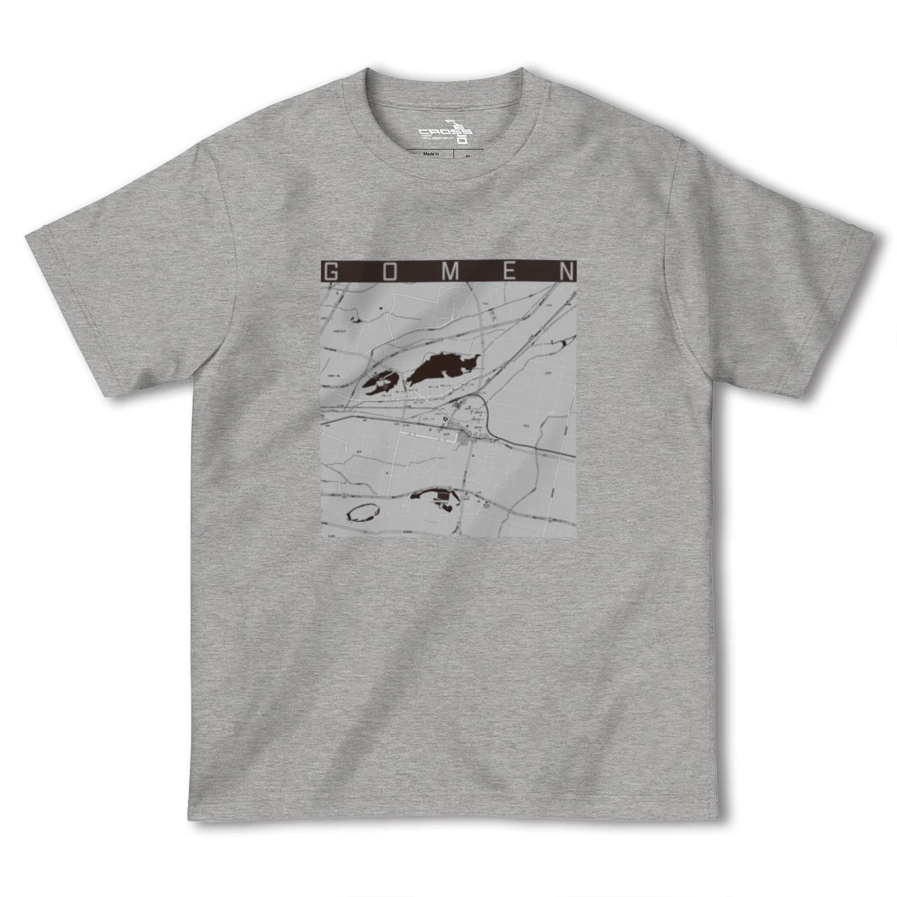 【後免(高知県)】地図柄ヘビーウェイトTシャツ