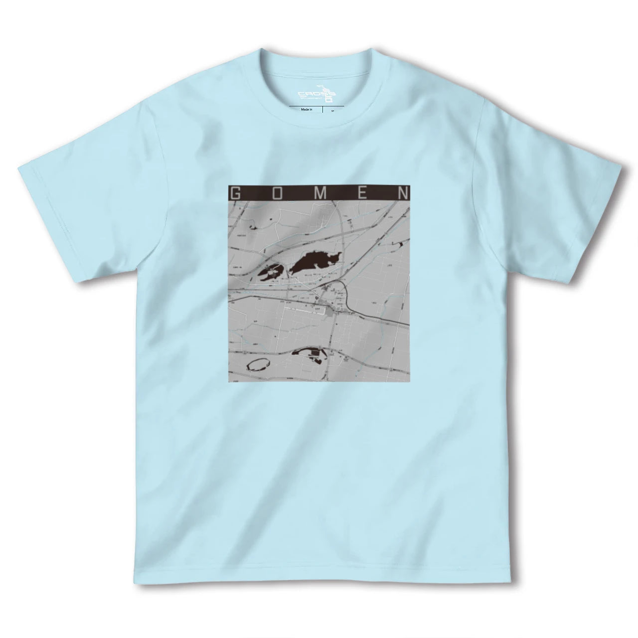 【後免(高知県)】地図柄ヘビーウェイトTシャツ