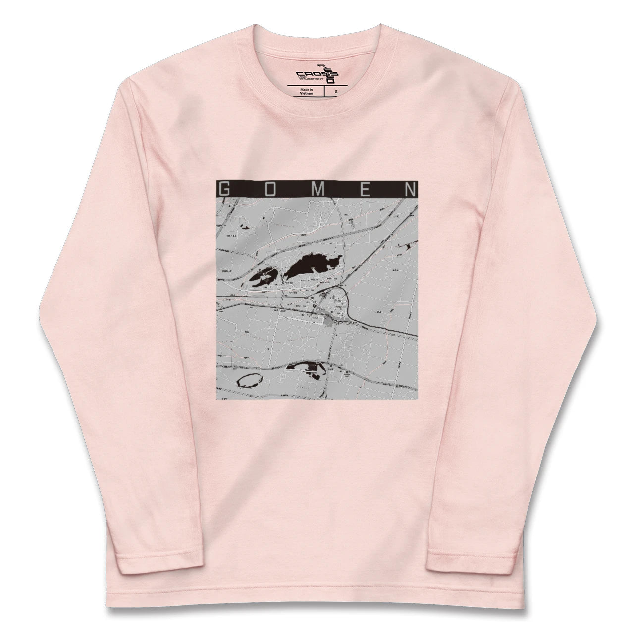 【後免(高知県)】地図柄ロングスリーブTシャツ