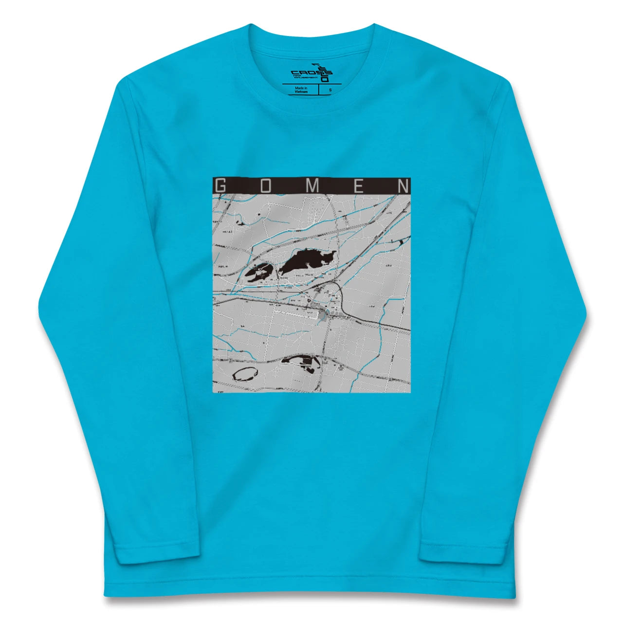 【後免(高知県)】地図柄ロングスリーブTシャツ
