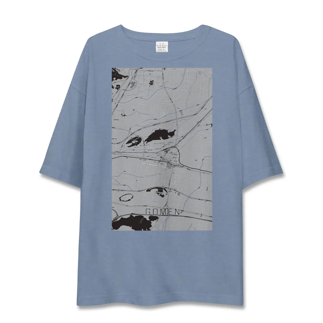 【後免(高知県)】地図柄ビッグシルエットTシャツ