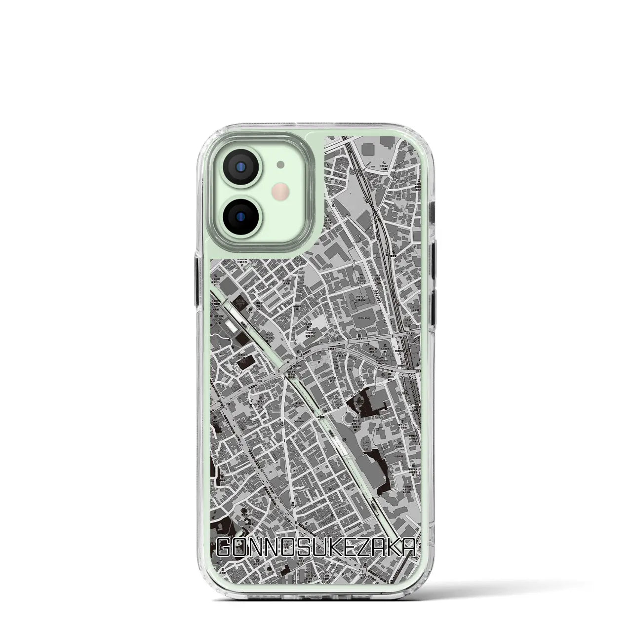 【権之助坂(東京都)】地図柄iPhoneケース(MagSafeタイプ)