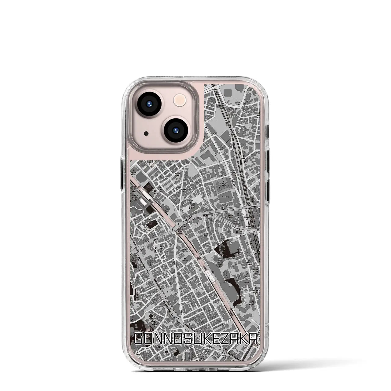 【権之助坂(東京都)】地図柄iPhoneケース(MagSafeタイプ)