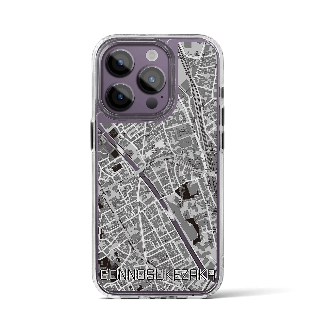 【権之助坂(東京都)】地図柄iPhoneケース(MagSafeタイプ)