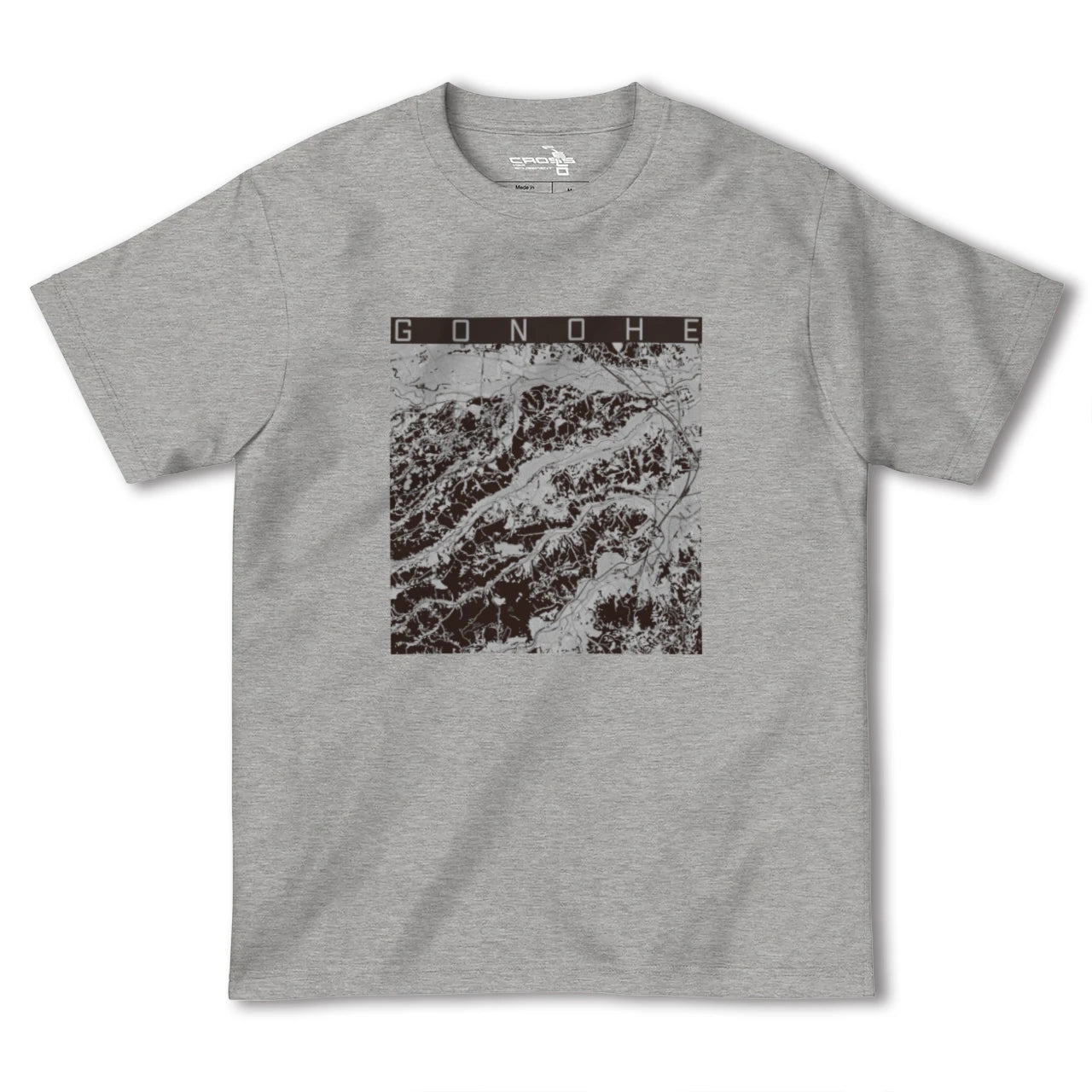 【五戸(青森県)】地図柄ヘビーウェイトTシャツ