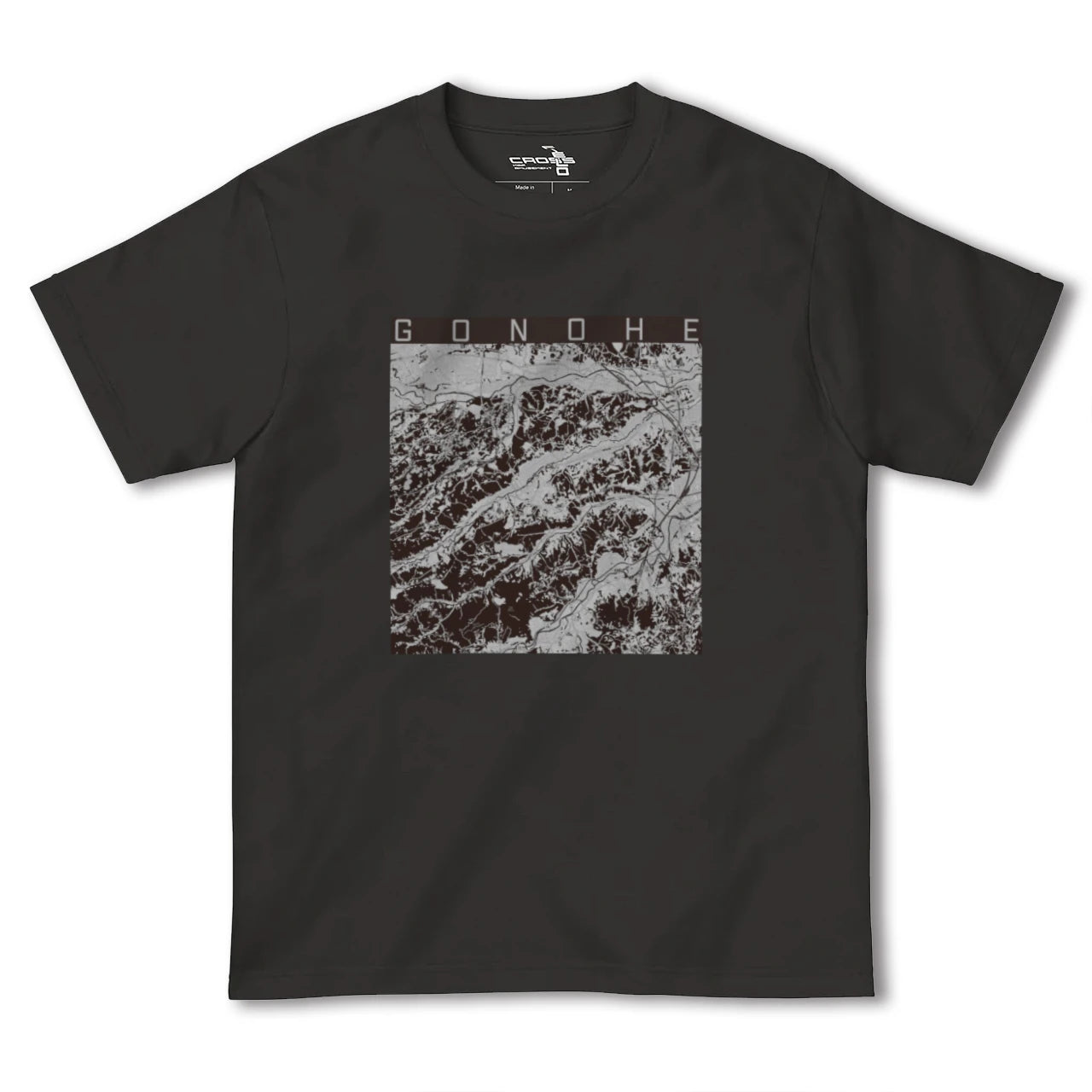 【五戸(青森県)】地図柄ヘビーウェイトTシャツ