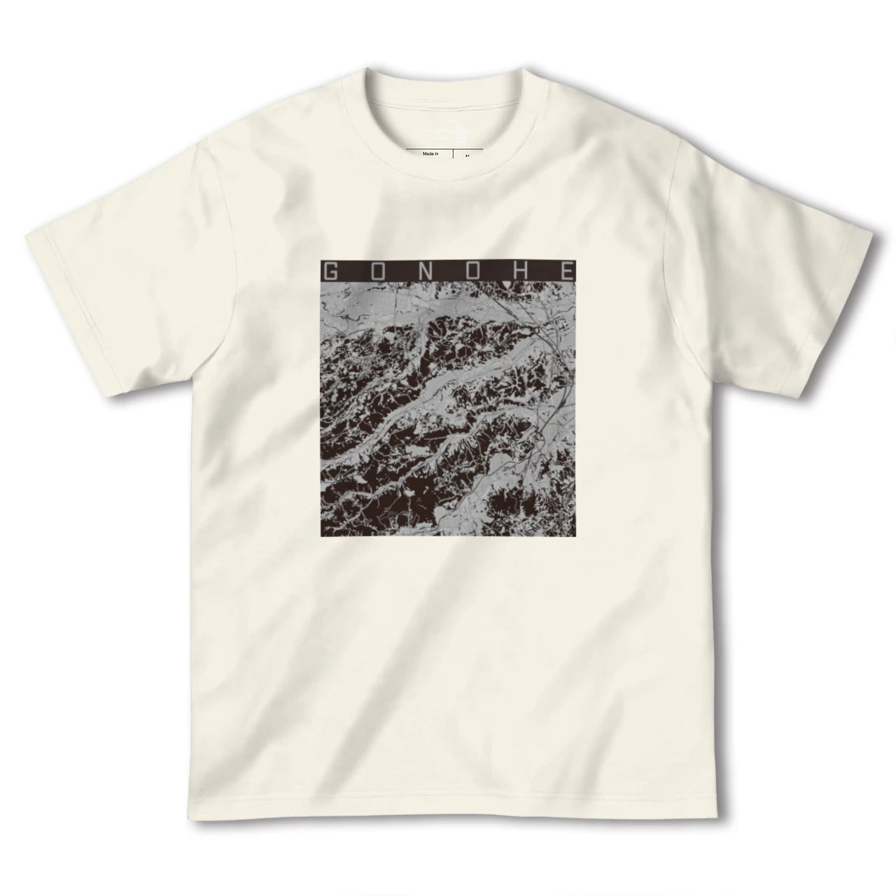 【五戸(青森県)】地図柄ヘビーウェイトTシャツ