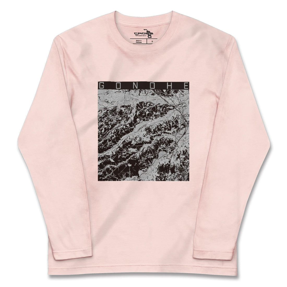 【五戸(青森県)】地図柄ロングスリーブTシャツ
