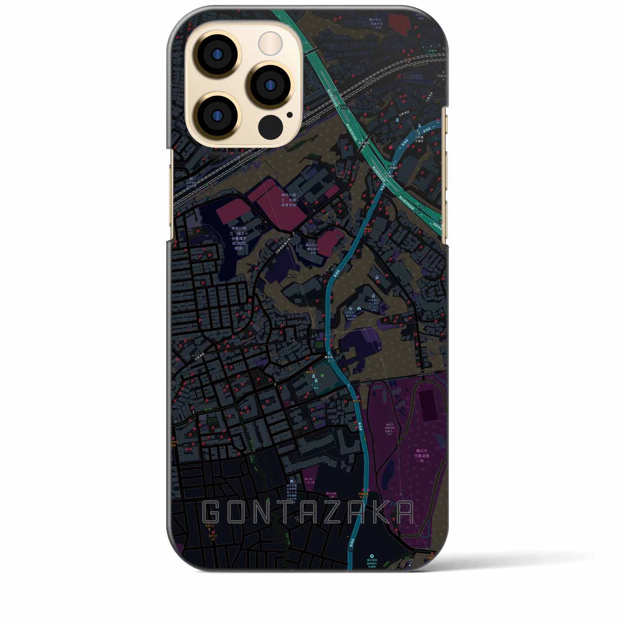 【権太坂(神奈川県)】地図柄iPhoneケース(バックカバータイプ)