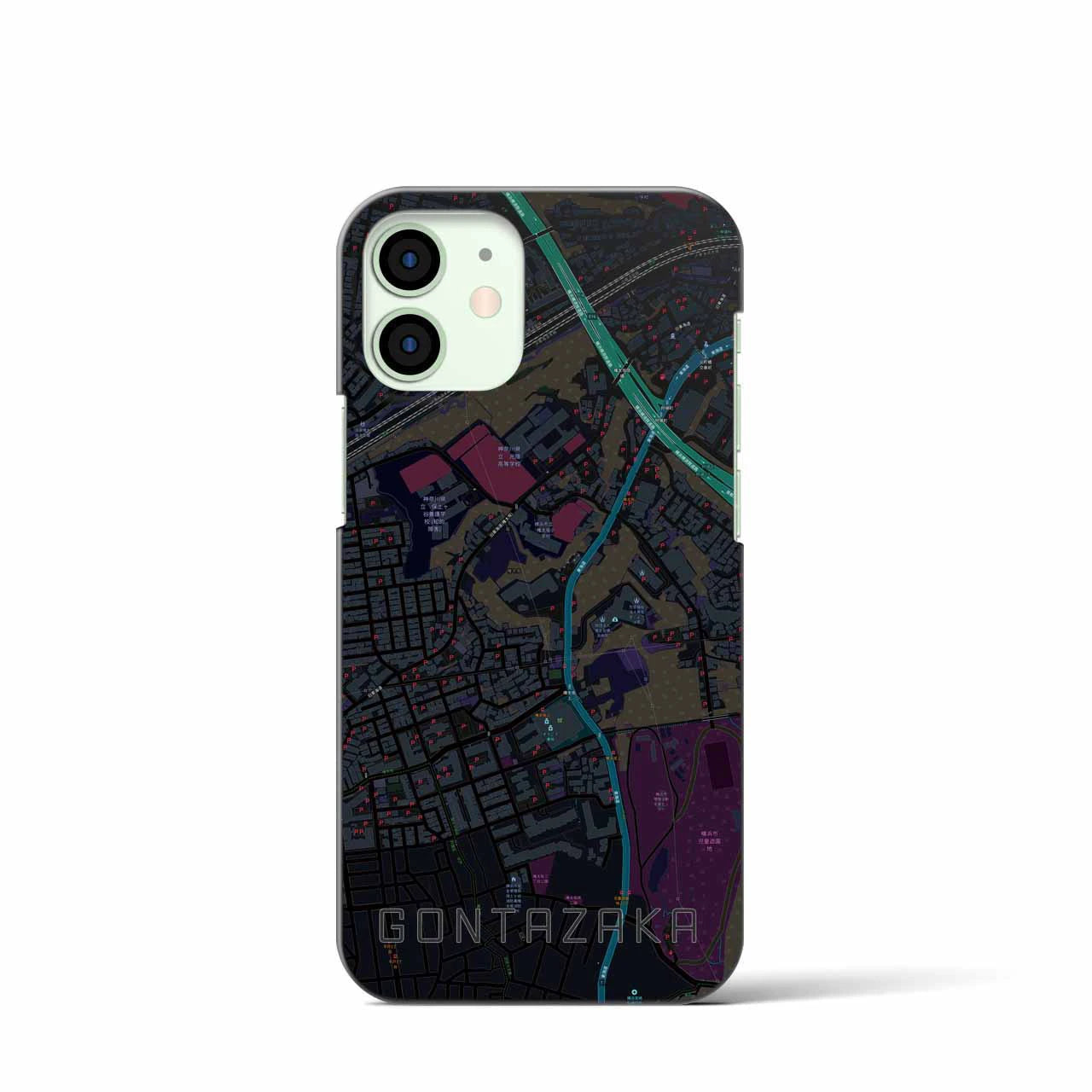 【権太坂(神奈川県)】地図柄iPhoneケース(バックカバータイプ)