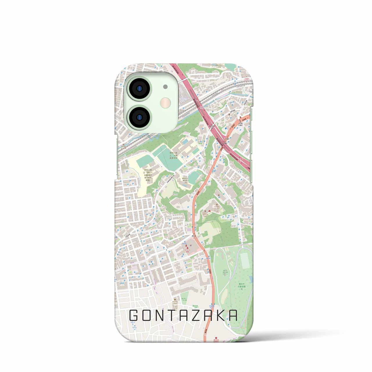 【権太坂(神奈川県)】地図柄iPhoneケース(バックカバータイプ)