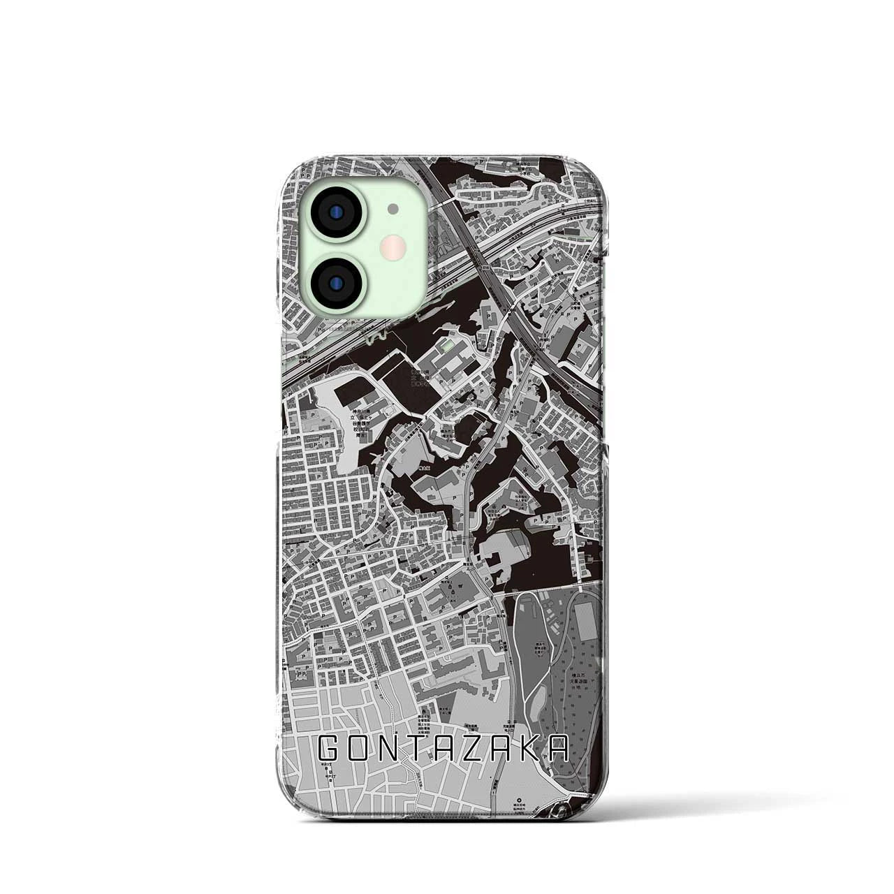 【権太坂(神奈川県)】地図柄iPhoneケース(クリアタイプ)