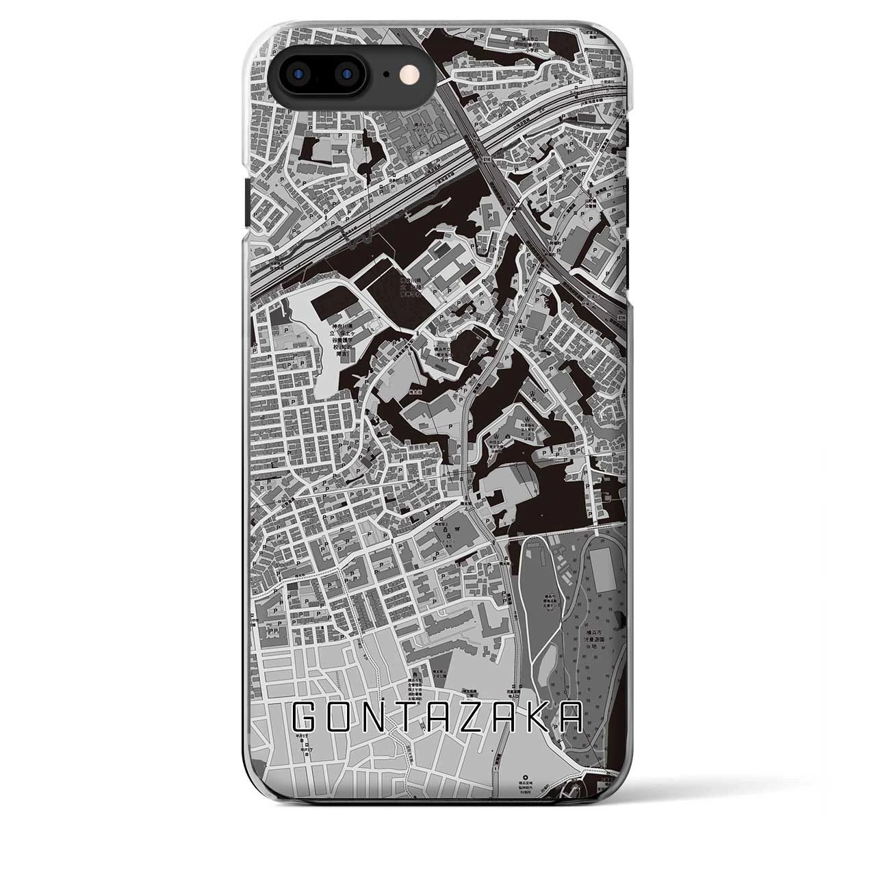 【権太坂(神奈川県)】地図柄iPhoneケース(クリアタイプ)