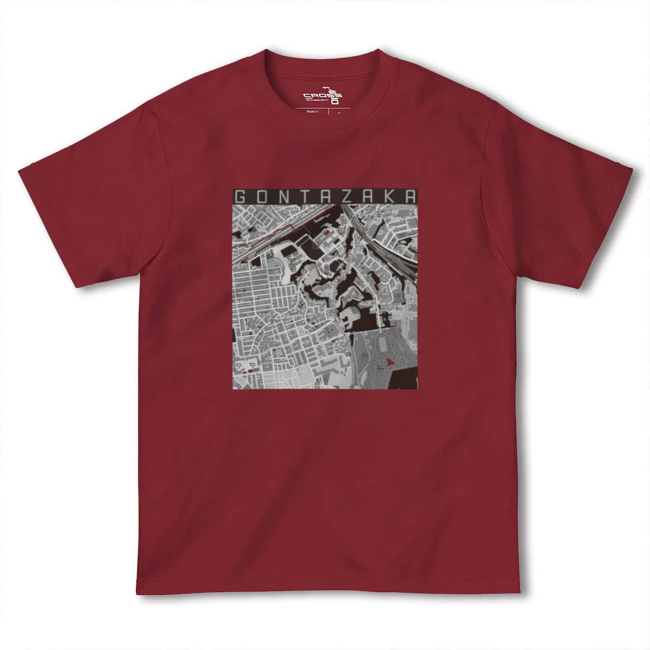 【権太坂(神奈川県)】地図柄ヘビーウェイトTシャツ