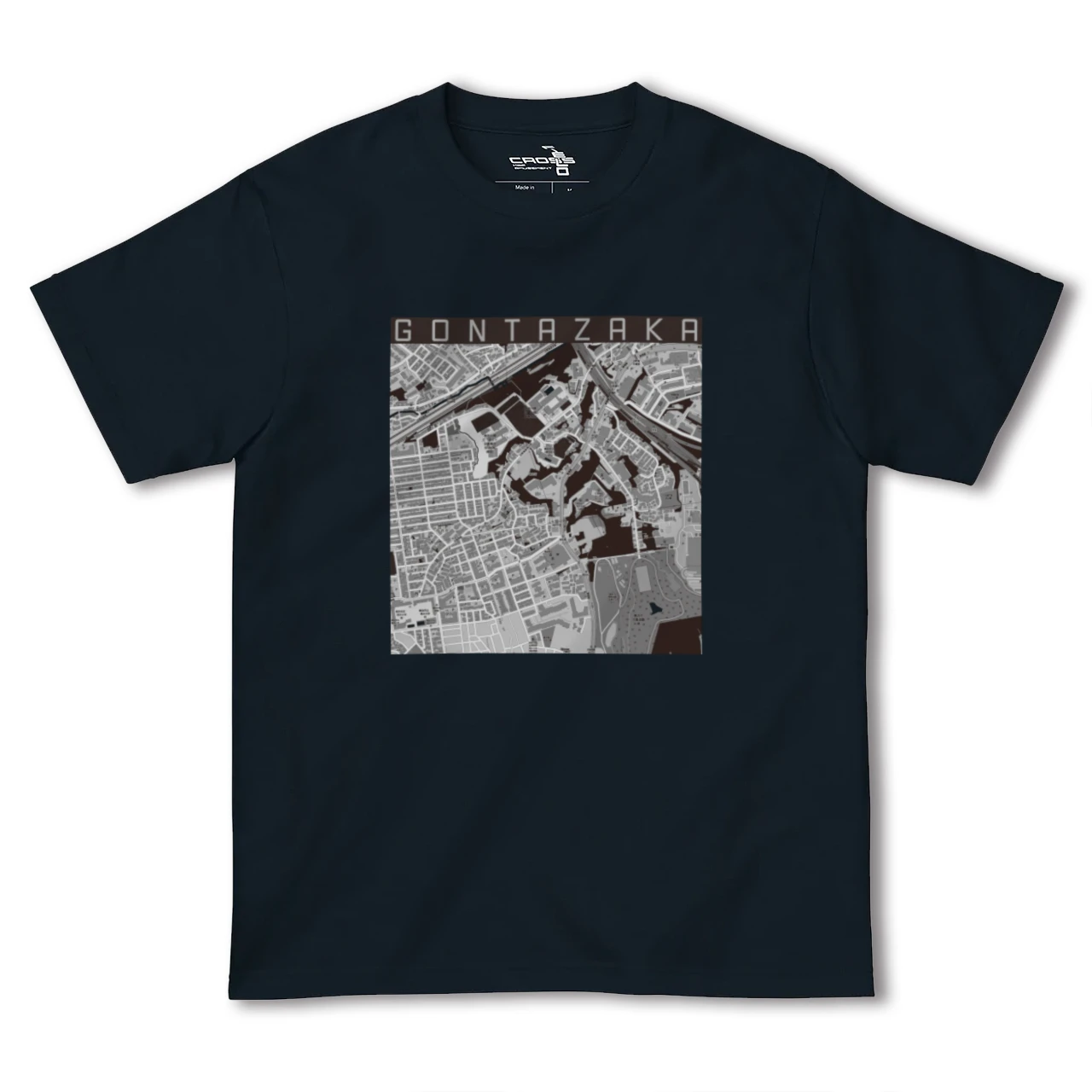 【権太坂(神奈川県)】地図柄ヘビーウェイトTシャツ