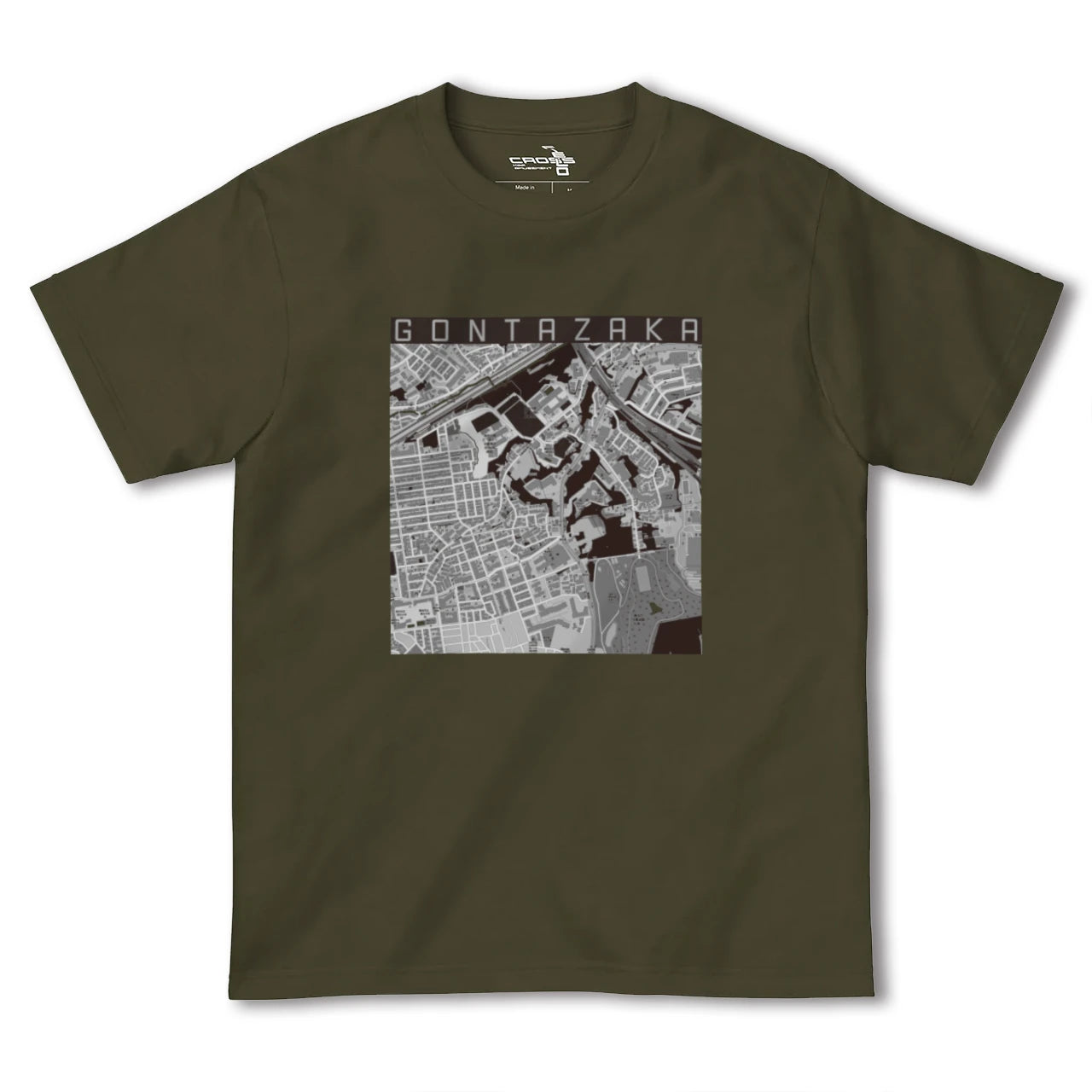 【権太坂(神奈川県)】地図柄ヘビーウェイトTシャツ