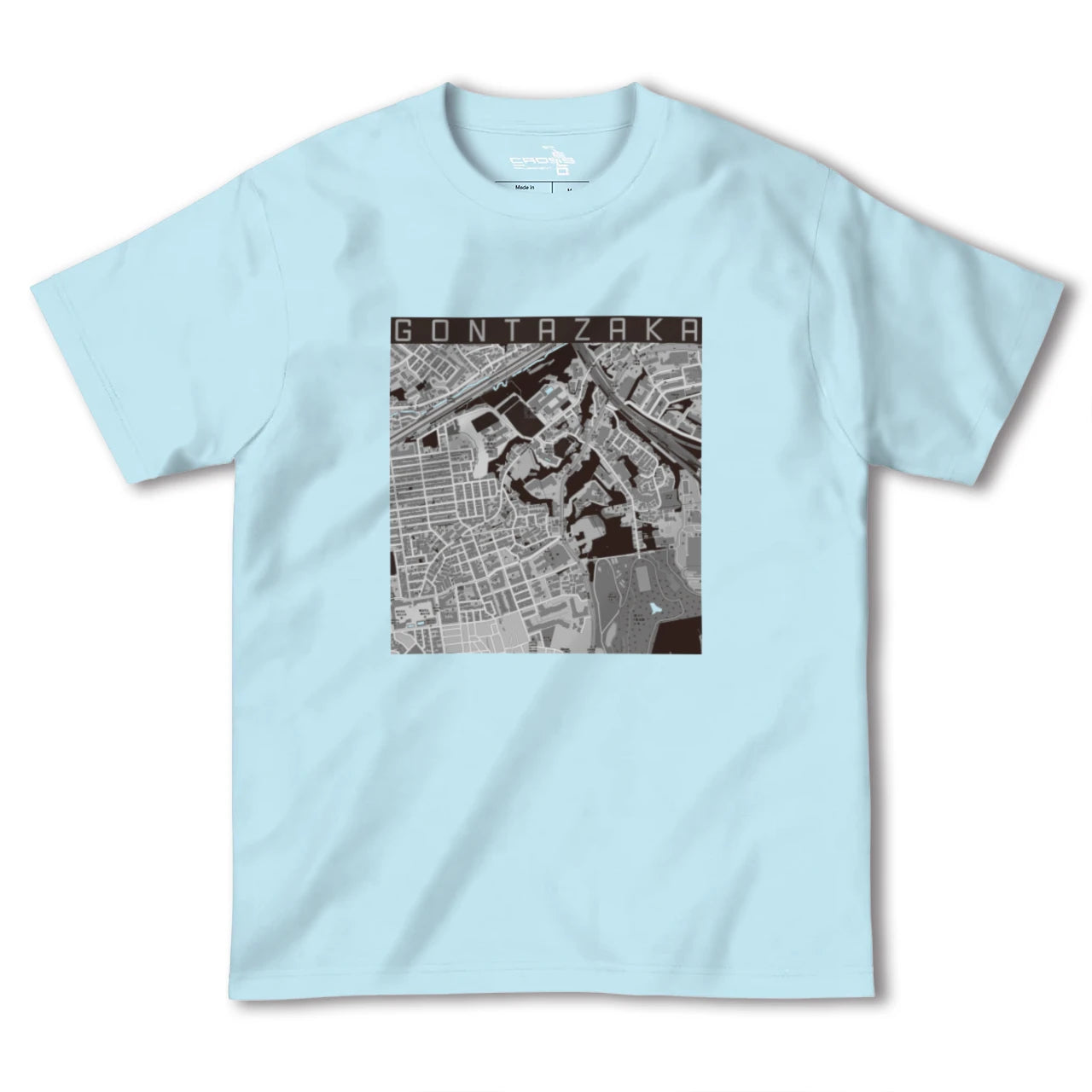 【権太坂(神奈川県)】地図柄ヘビーウェイトTシャツ