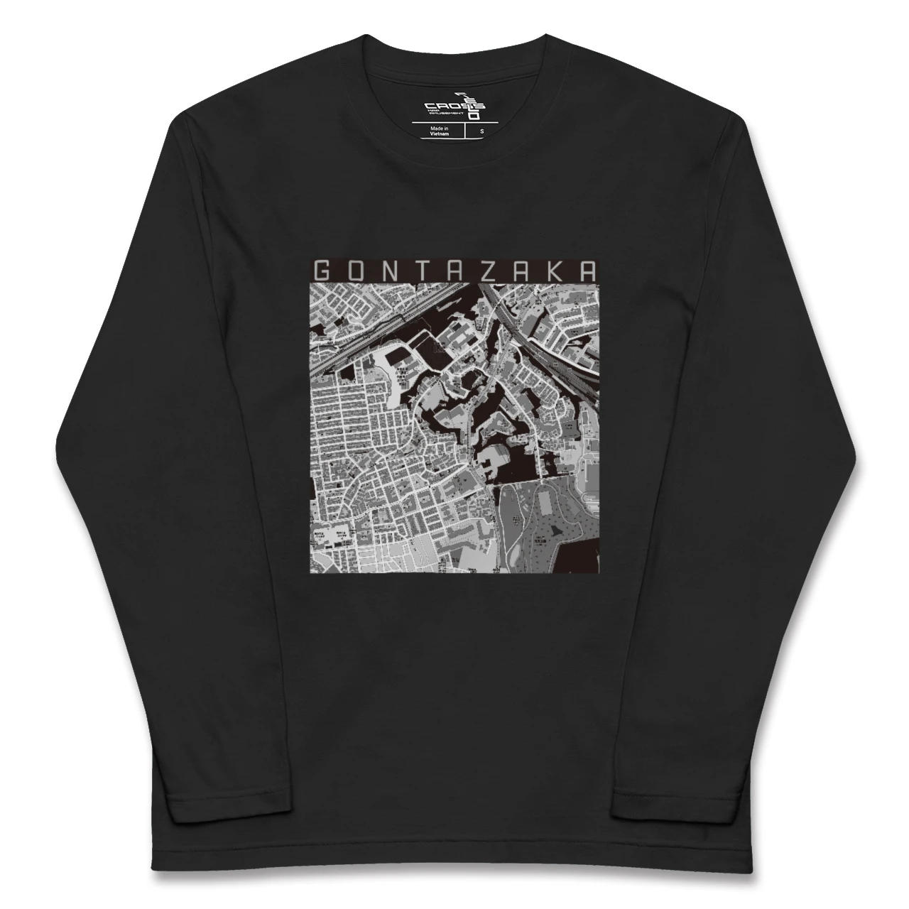 【権太坂(神奈川県)】地図柄ロングスリーブTシャツ