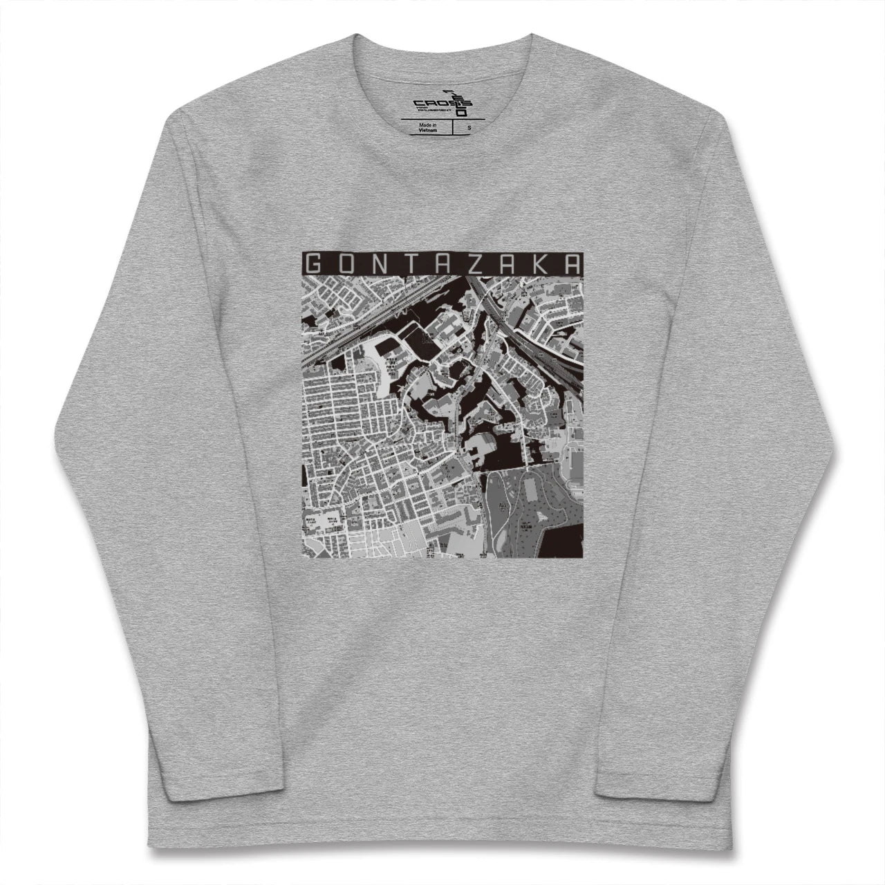 【権太坂(神奈川県)】地図柄ロングスリーブTシャツ