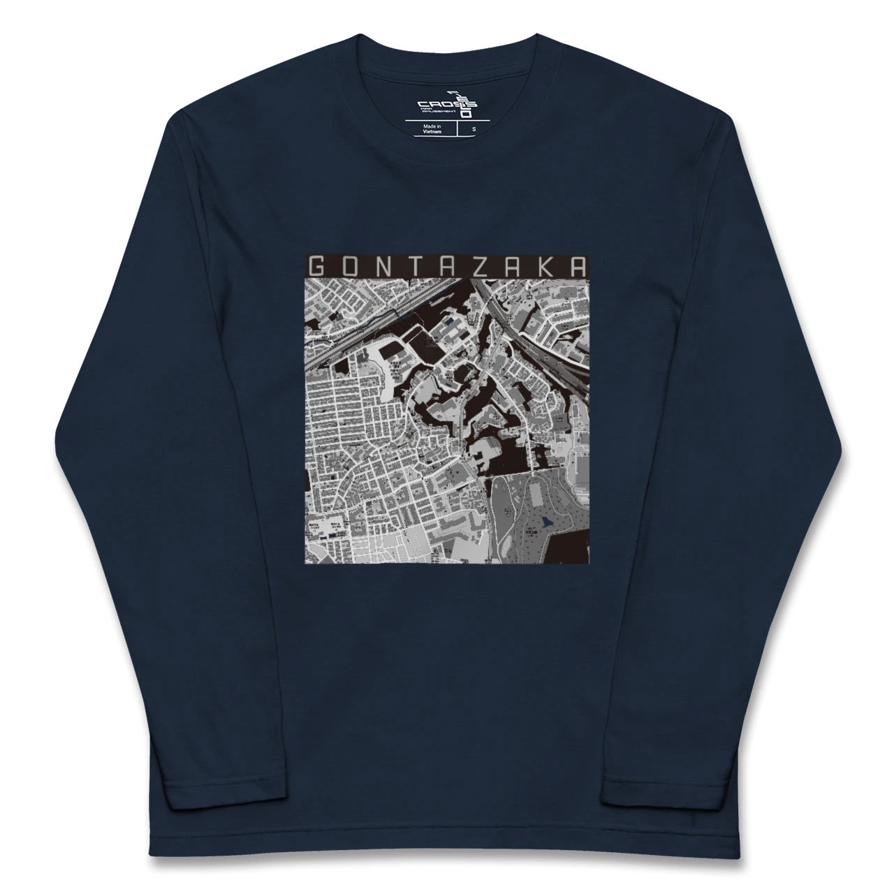 【権太坂(神奈川県)】地図柄ロングスリーブTシャツ