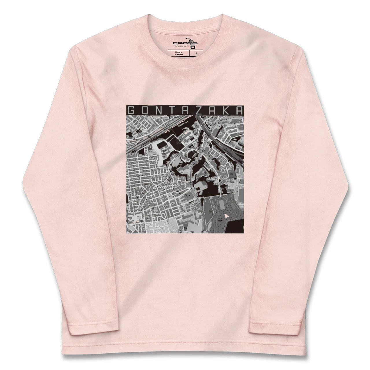 【権太坂(神奈川県)】地図柄ロングスリーブTシャツ