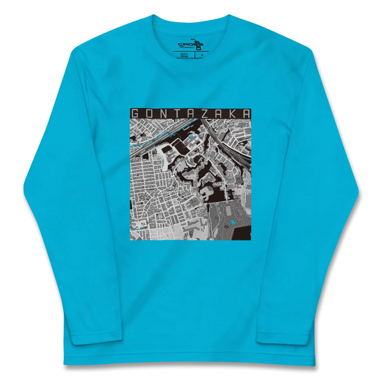 【権太坂(神奈川県)】地図柄ロングスリーブTシャツ