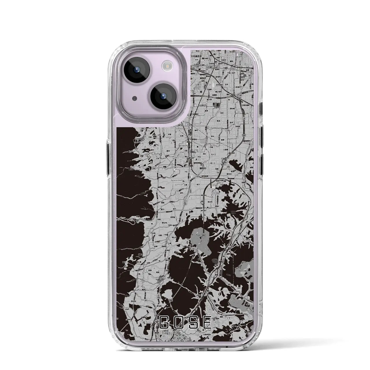 【御所(奈良県)】地図柄iPhoneケース(MagSafeタイプ)