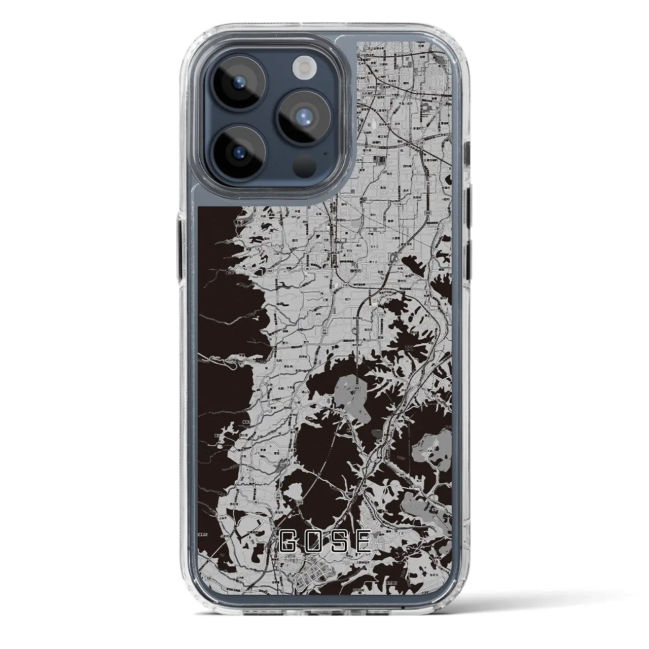 【御所(奈良県)】地図柄iPhoneケース(MagSafeタイプ)