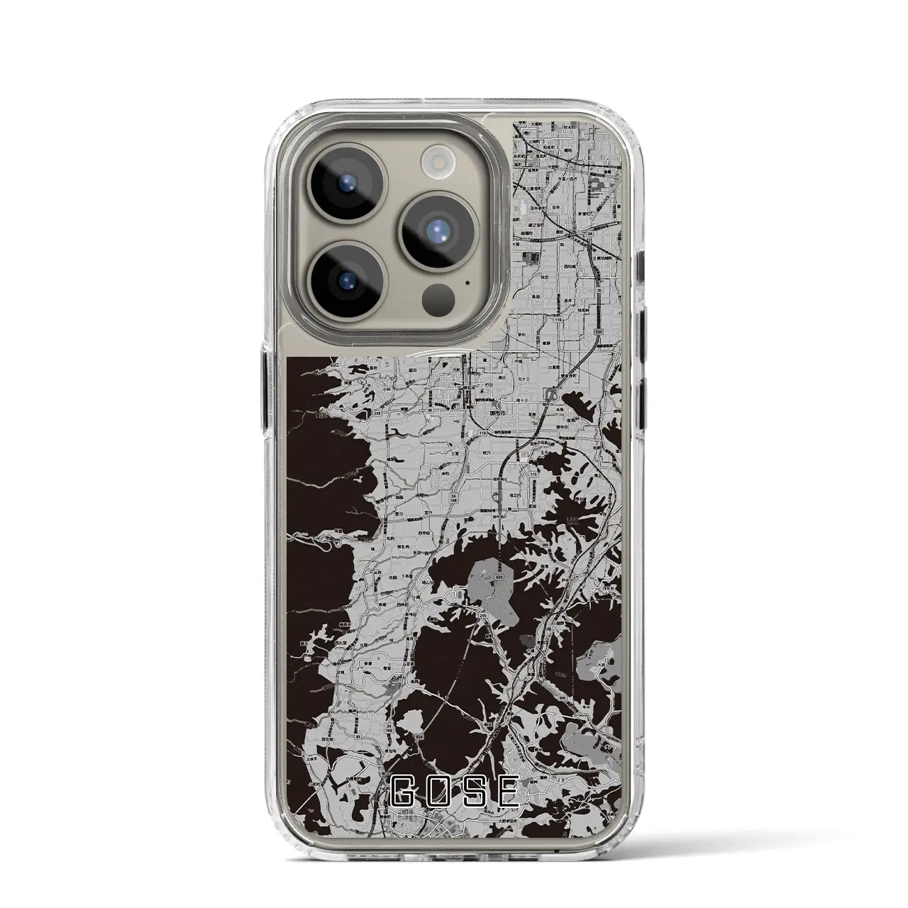 【御所(奈良県)】地図柄iPhoneケース(MagSafeタイプ)