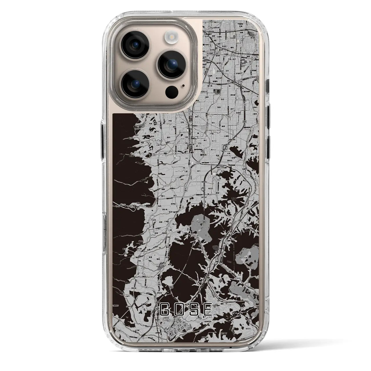 【御所(奈良県)】地図柄iPhoneケース(MagSafeタイプ)