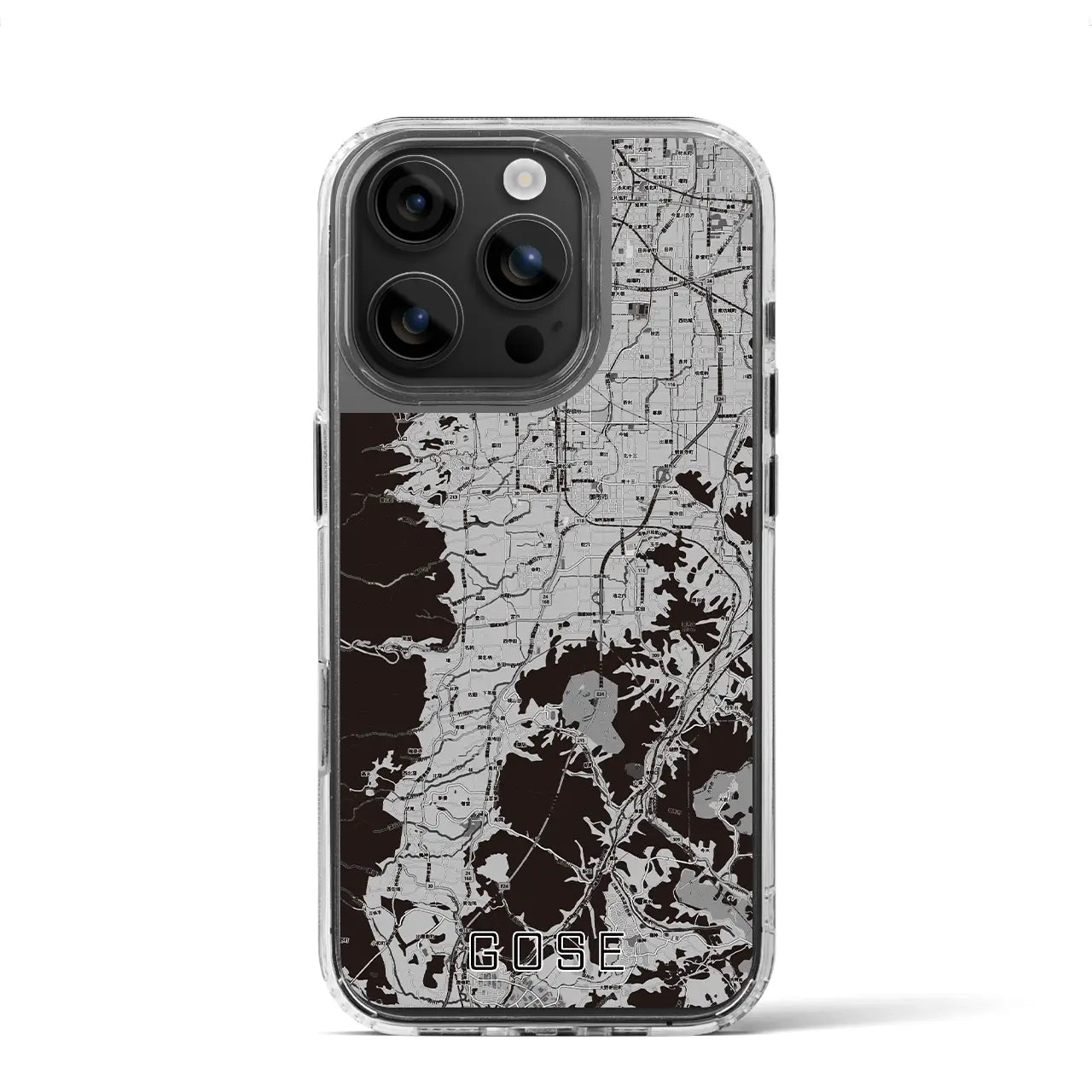 【御所(奈良県)】地図柄iPhoneケース(MagSafeタイプ)