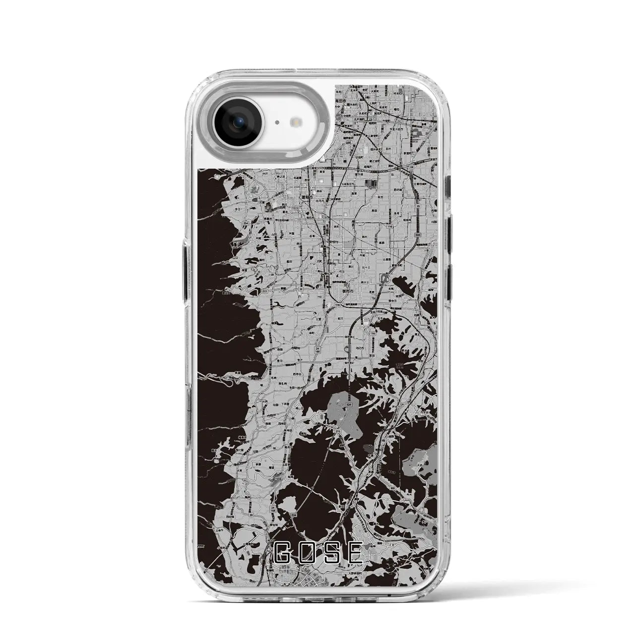【御所(奈良県)】地図柄iPhoneケース(MagSafeタイプ)