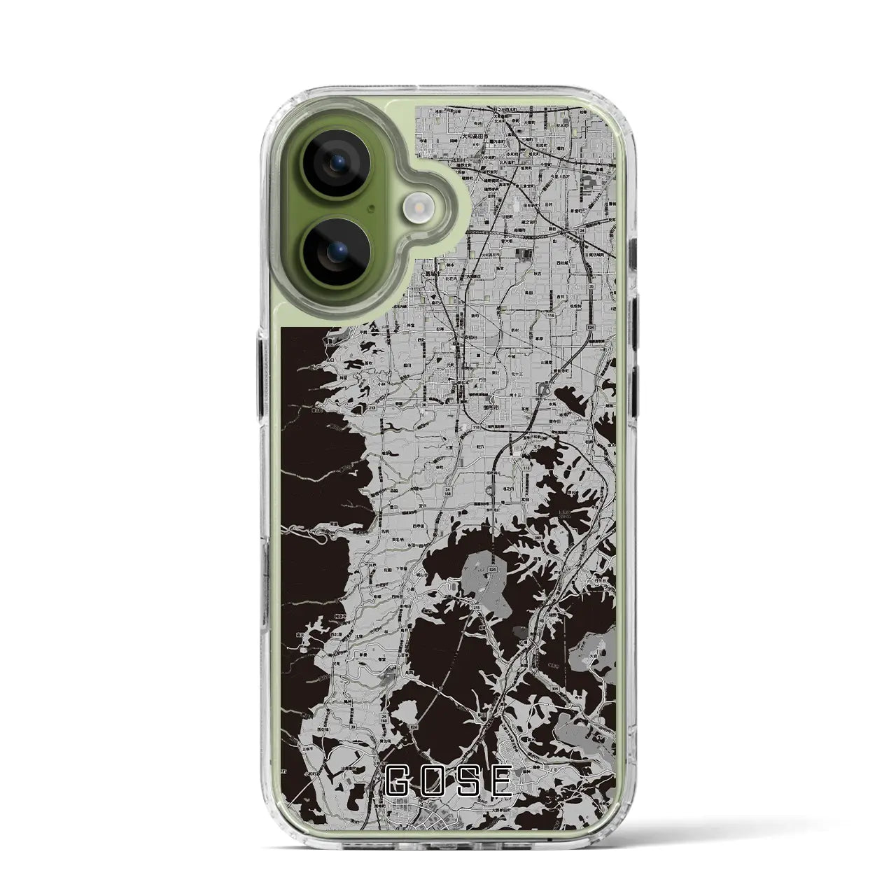 【御所(奈良県)】地図柄iPhoneケース(MagSafeタイプ)