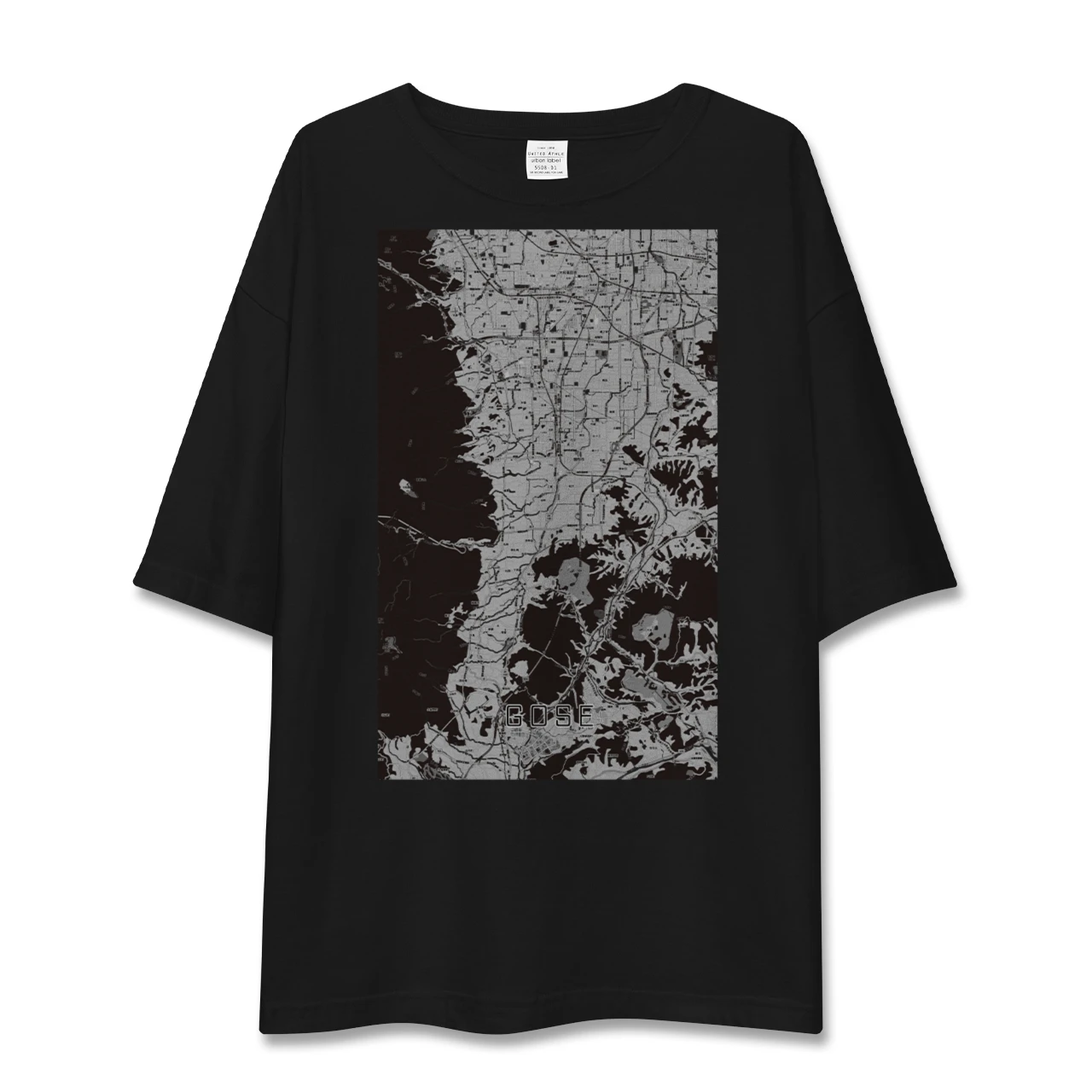 【御所(奈良県)】地図柄ビッグシルエットTシャツ