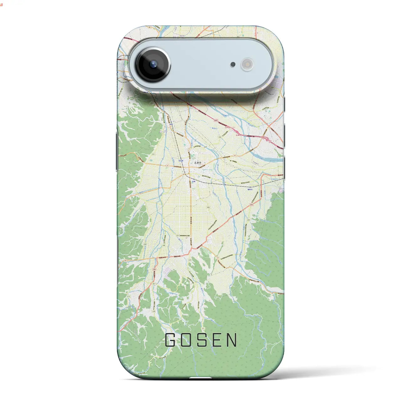 【五泉(新潟県)】地図柄iPhoneケース(バックカバータイプ)