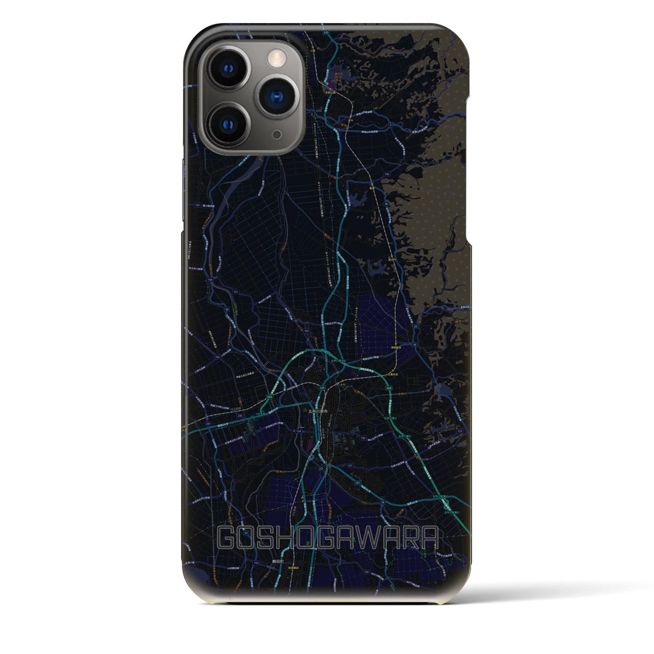 【五所川原(青森県)】地図柄iPhoneケース(バックカバータイプ)