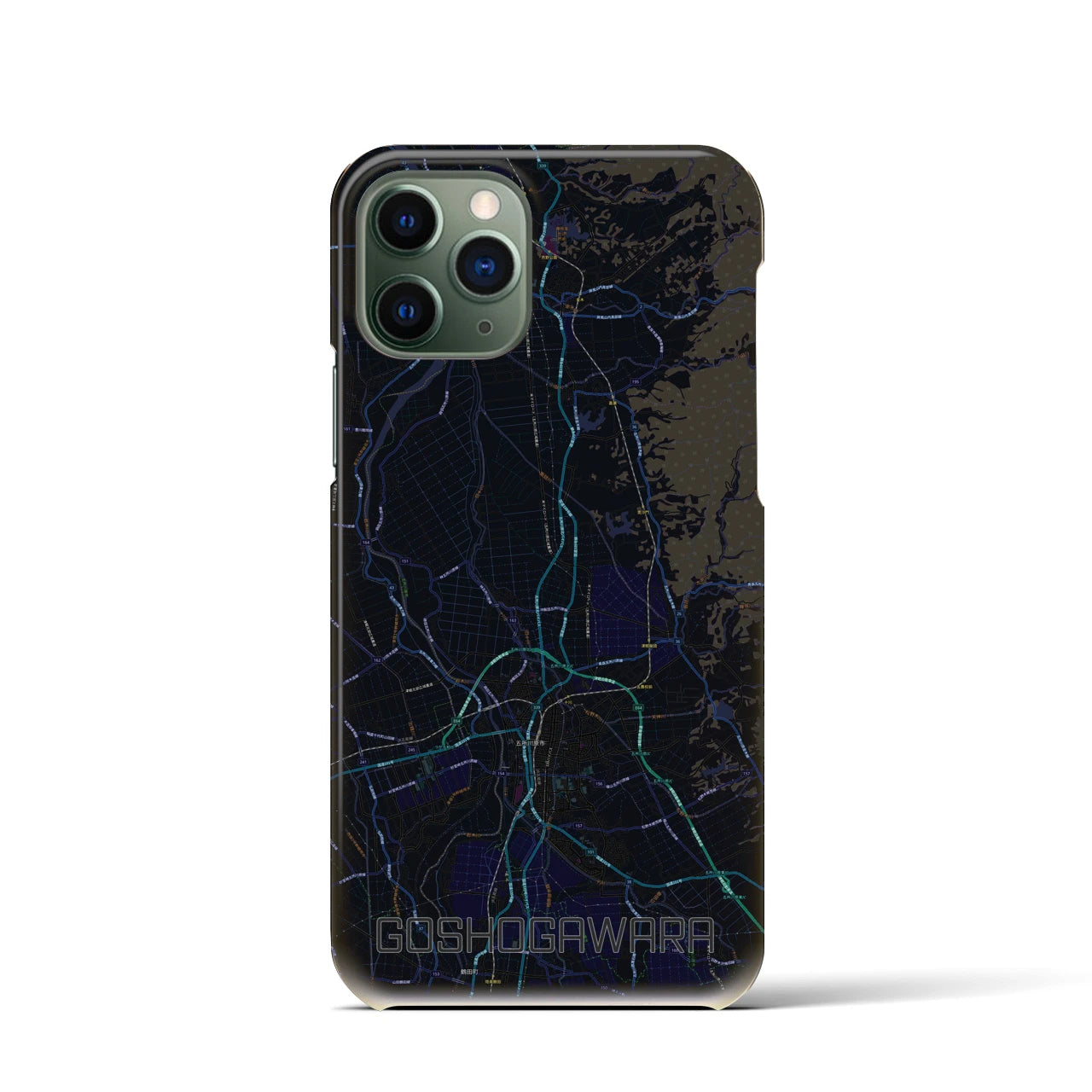 【五所川原(青森県)】地図柄iPhoneケース(バックカバータイプ)