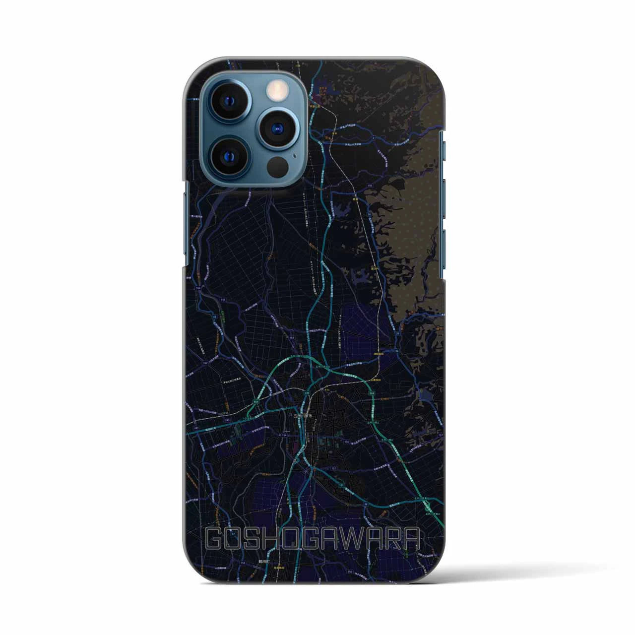 【五所川原(青森県)】地図柄iPhoneケース(バックカバータイプ)
