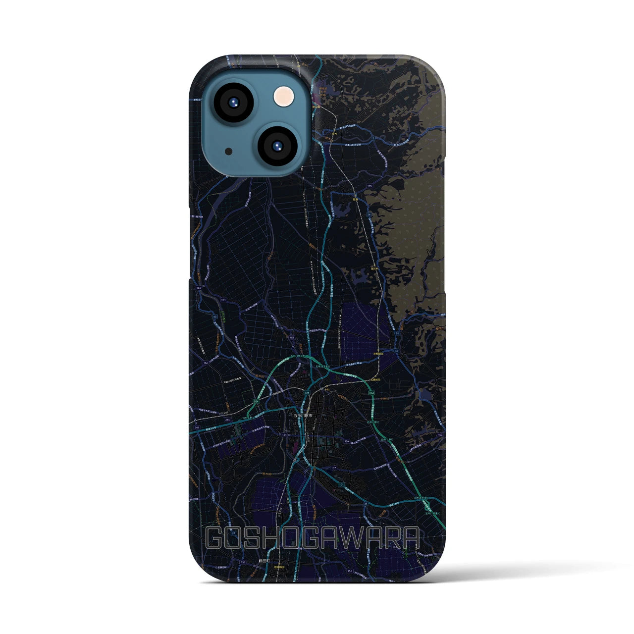 【五所川原(青森県)】地図柄iPhoneケース(バックカバータイプ)